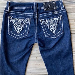 Miss Me Jeans Boot Cut Dark Wash, size 26